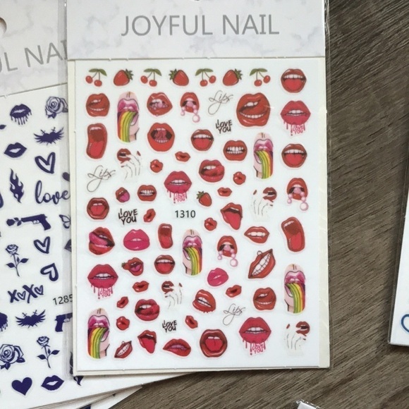 Nail stickers risqué 10 sheets total PG 13 - Picture 6 of 7